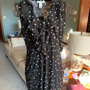 White and black dress